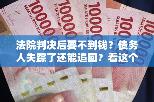 武汉法院判决后要不到钱？债务人失踪了还能追回？看这个方法！