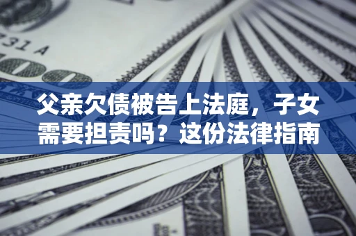 武汉父亲欠债被告上法庭，子女需要担责吗？这份法律指南必须看完