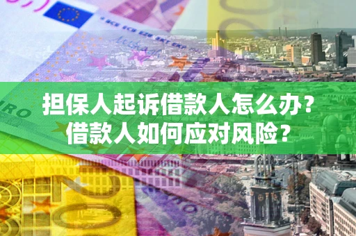 武汉担保人起诉借款人怎么办？借款人如何应对风险？
