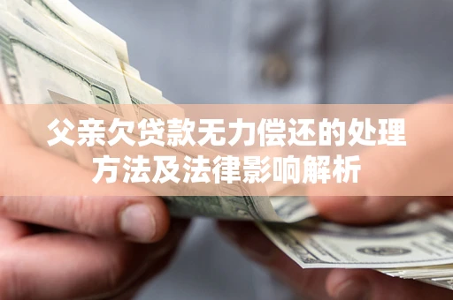 武汉父亲欠贷款无力偿还的处理方法及法律影响解析