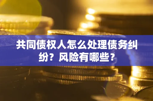 武汉共同债权人怎么处理债务纠纷？风险有哪些？