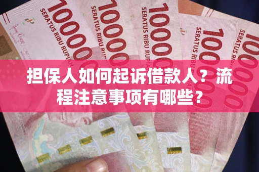 武汉担保人如何起诉借款人？流程注意事项有哪些？