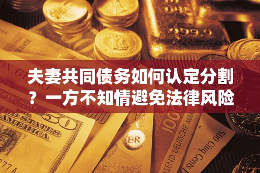 武汉夫妻共同债务如何认定分割？一方不知情避免法律风险必看！